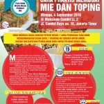 Training Mie Dan Topping di Condet, 4 September 2016