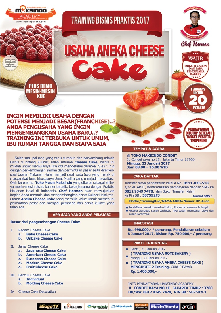 Training Usaha Kue, 22 Januari 2017