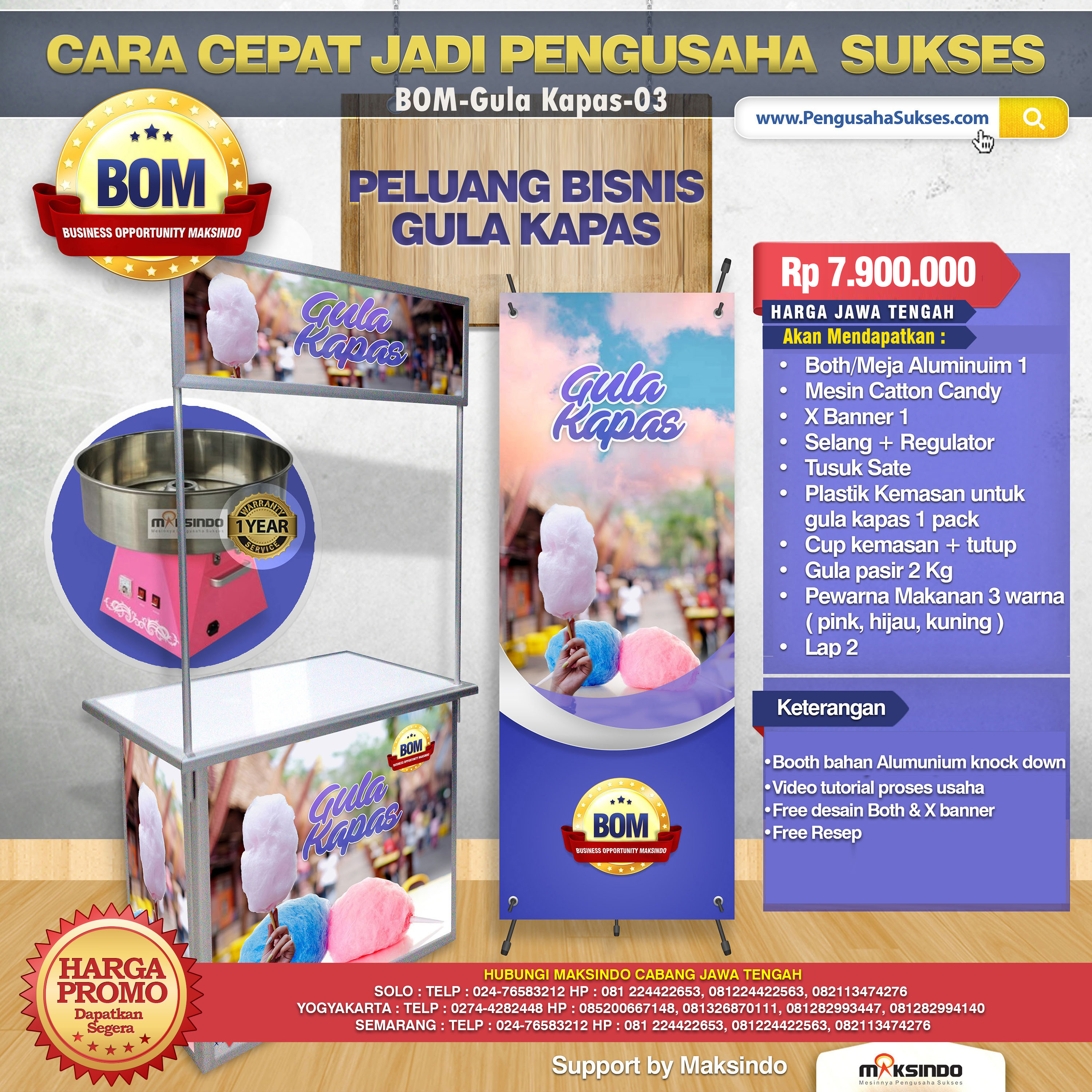Paket Usaha Gula Kapas Program BOM