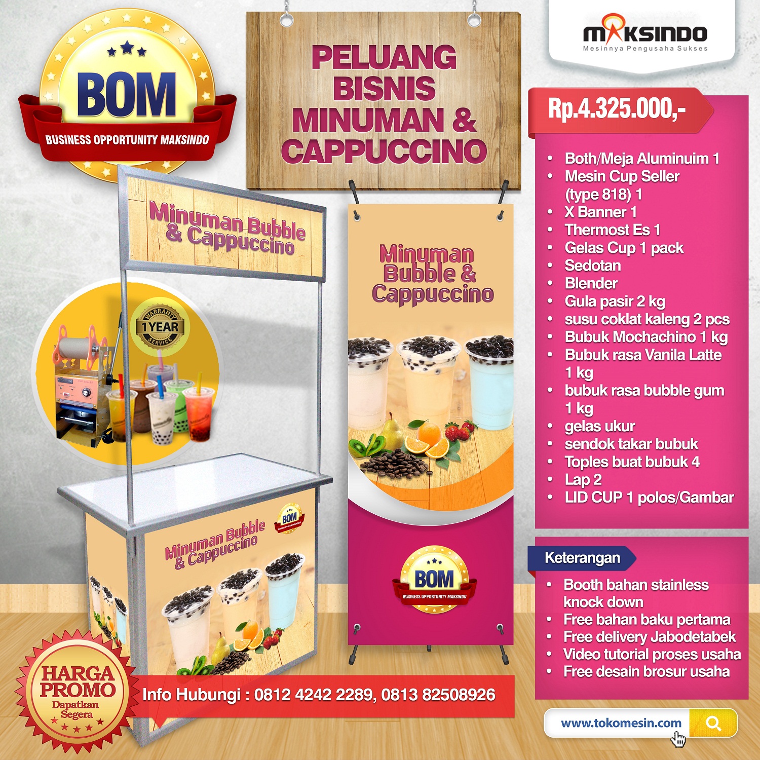 Paket Usaha Minuman dan Cappuccino Program BOM