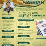 Workshop Mahir Mengelola Financial Syariah 22, 23 Juli 2017