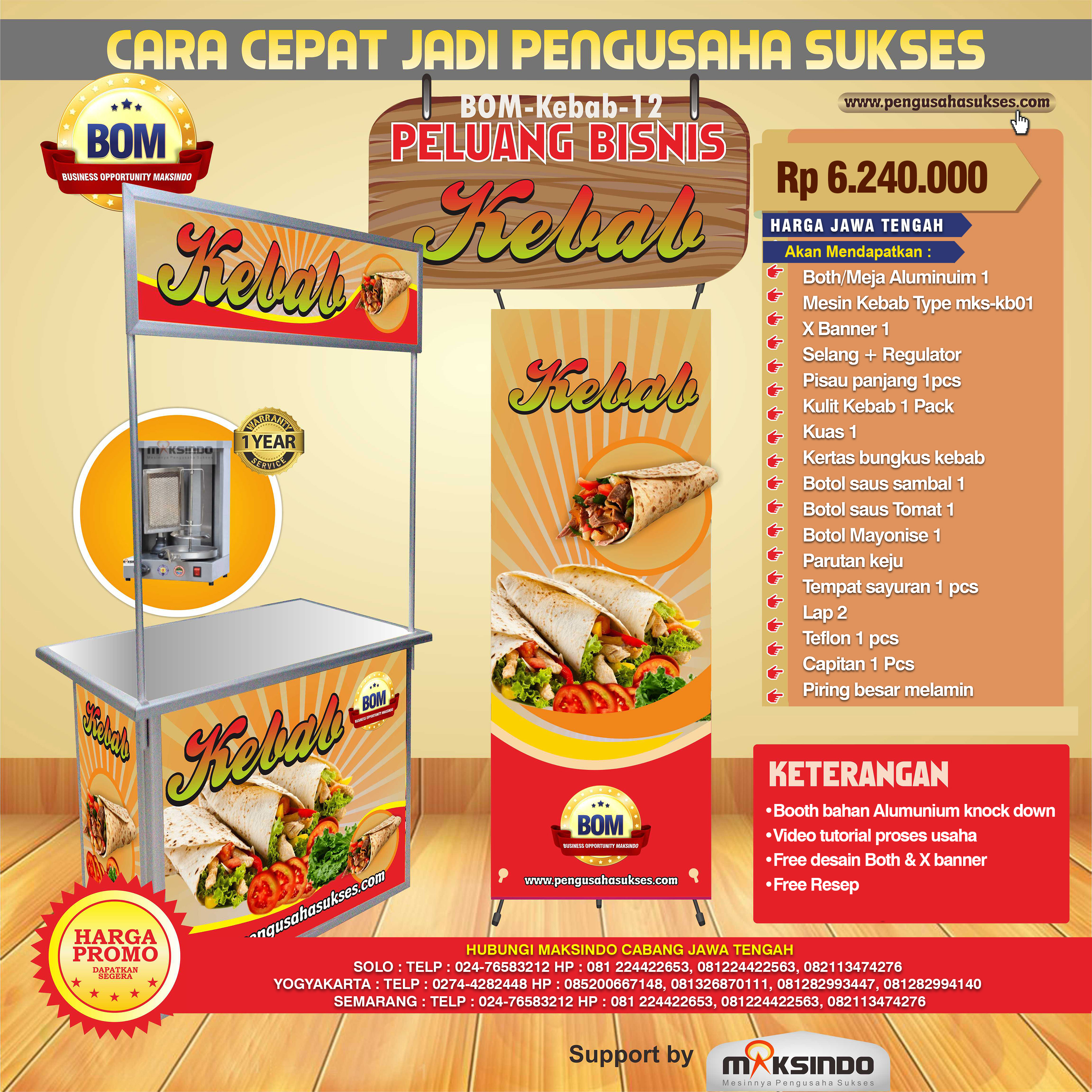 Paket Usaha Kebab Program BOM
