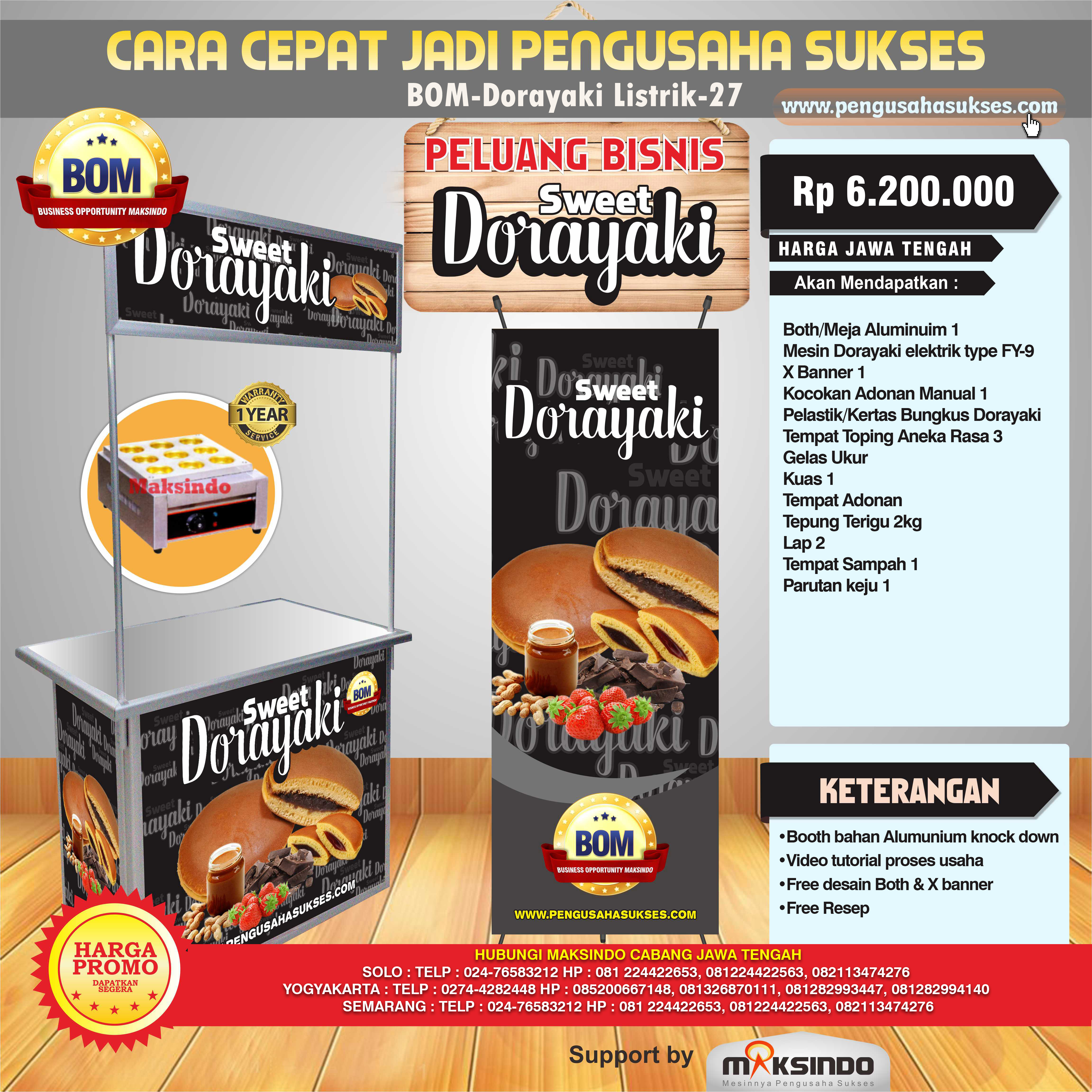Paket Sweet Dorayaki (Listrik) Progam BOM