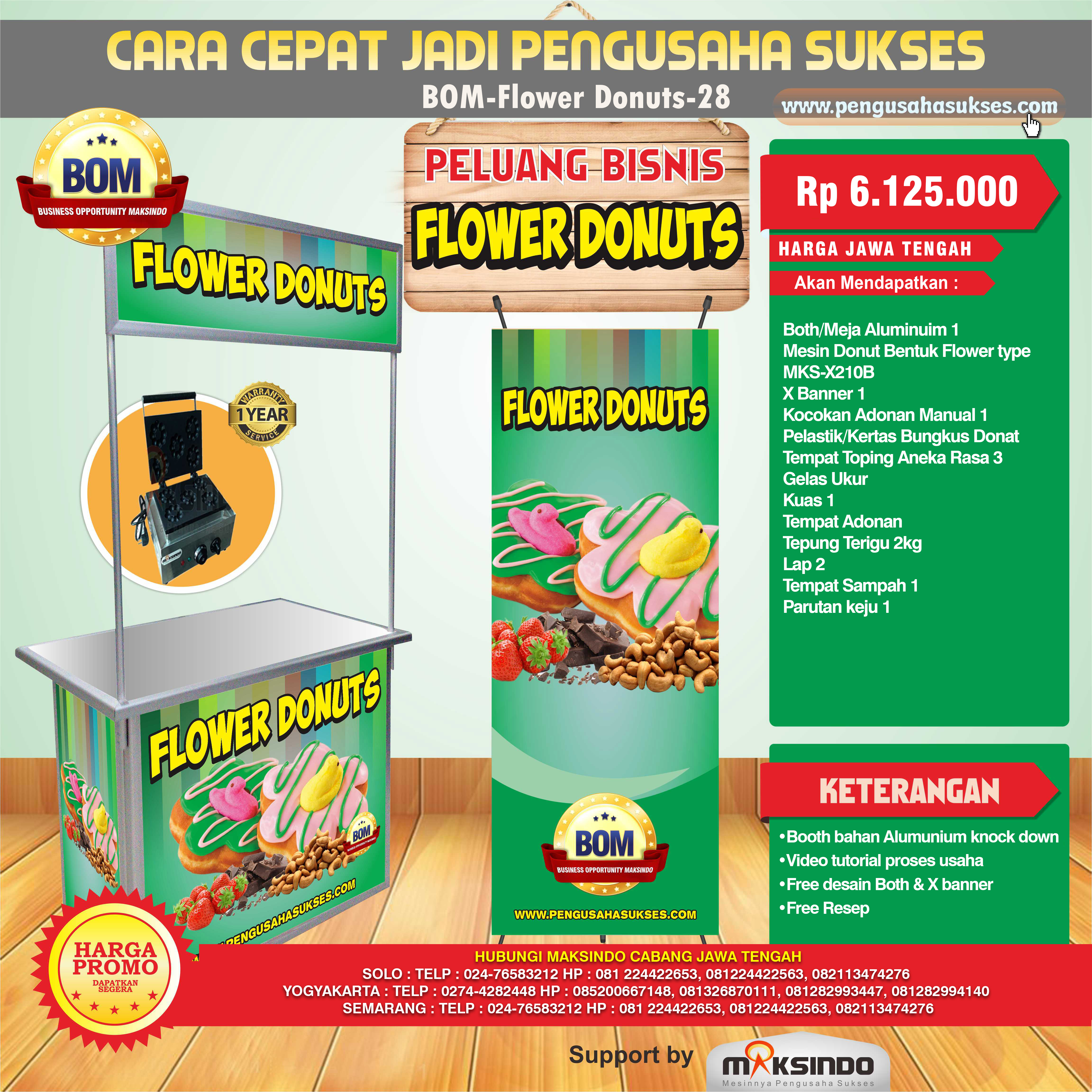 Paket Usaha Flower Donuts Program BOM