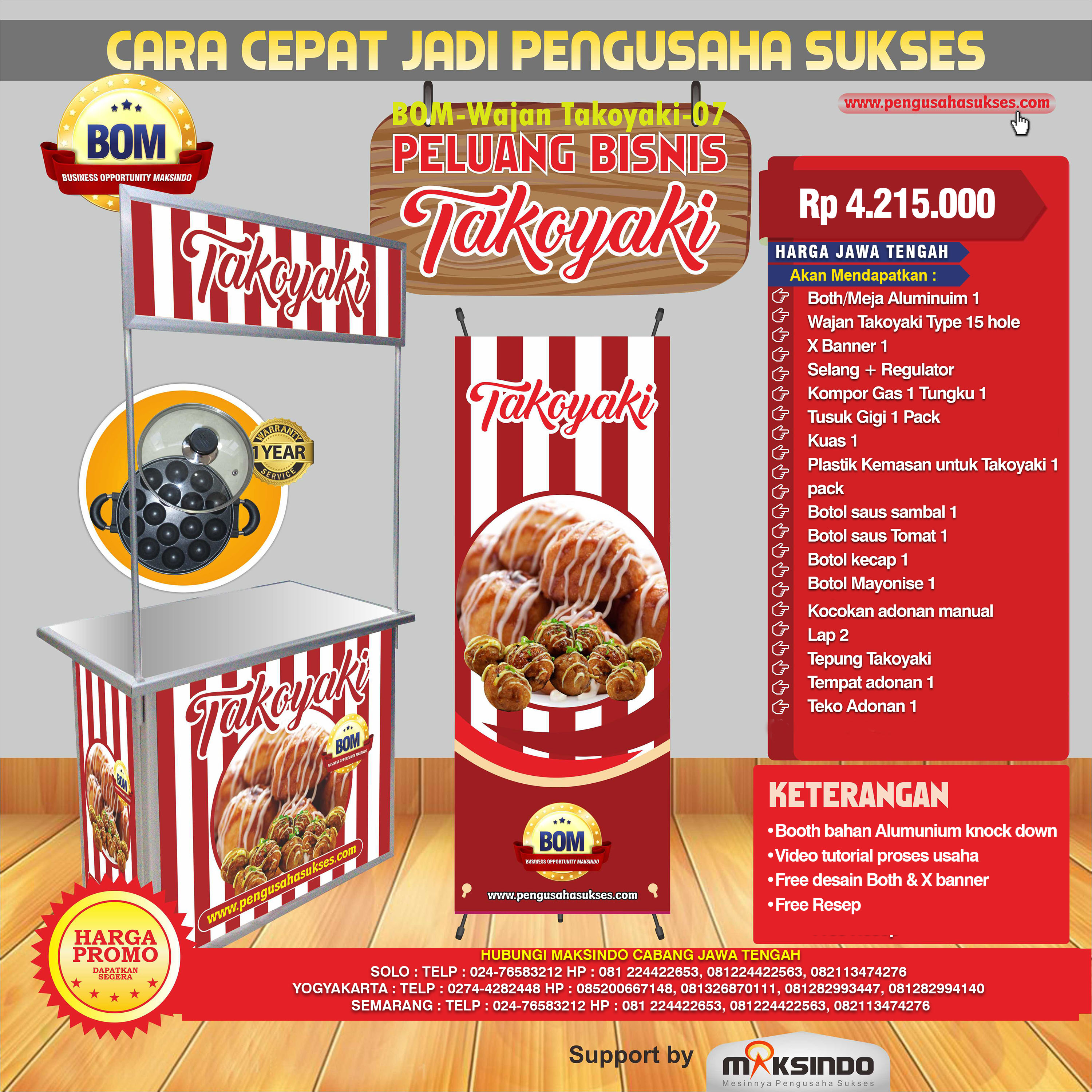 Paket Usaha Takoyaki Program BOM
