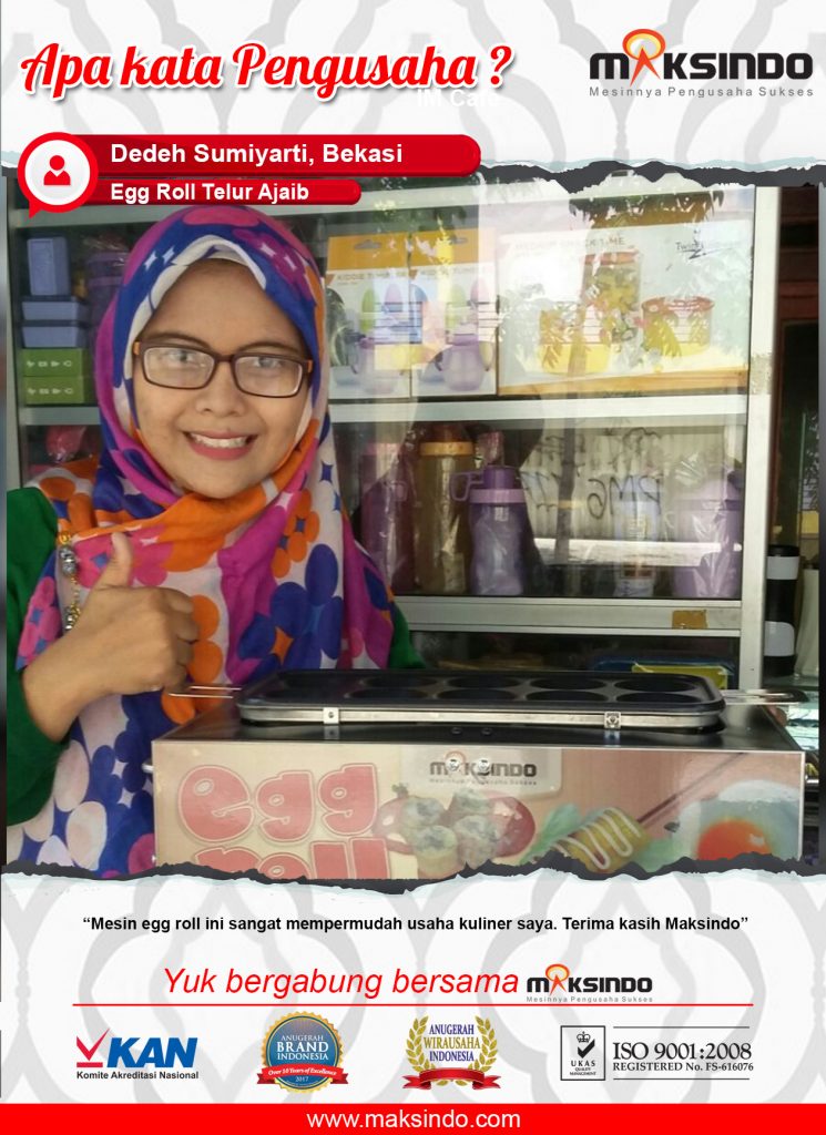 Egg Roll Telur Ajaib : Mesin Egg Roll Mudahkan Usaha