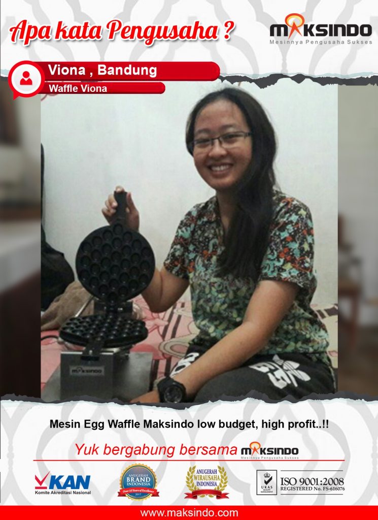 Waffle Viona : Usaha Saya Menggunakan Mesin Egg Waffle Budget Untung Banyak