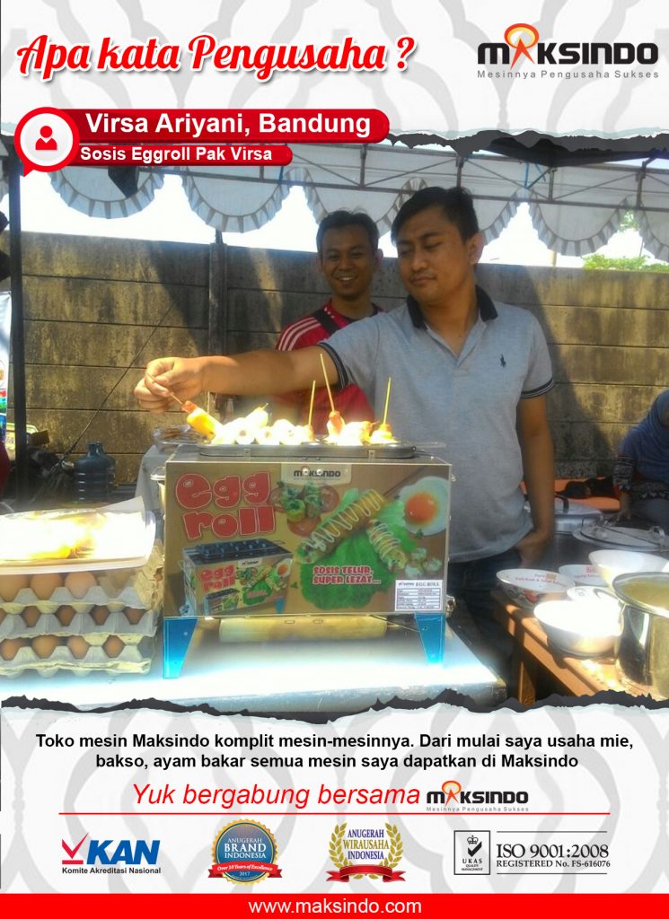 Sosis Eggroll Pak Virsa : Maksindo Menyediakan Mesin Komplit Untuk Usaha