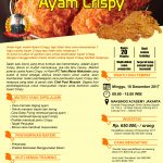 Training Usaha Ayam Crispy, 10 Desember 2017
