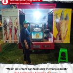 Rainbow Ice Cream Waffle : Mesin Ice Cream Maksindo Memang Mantap