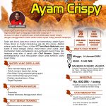 Training Usaha Ayam Krispy, 14 Januari 2018