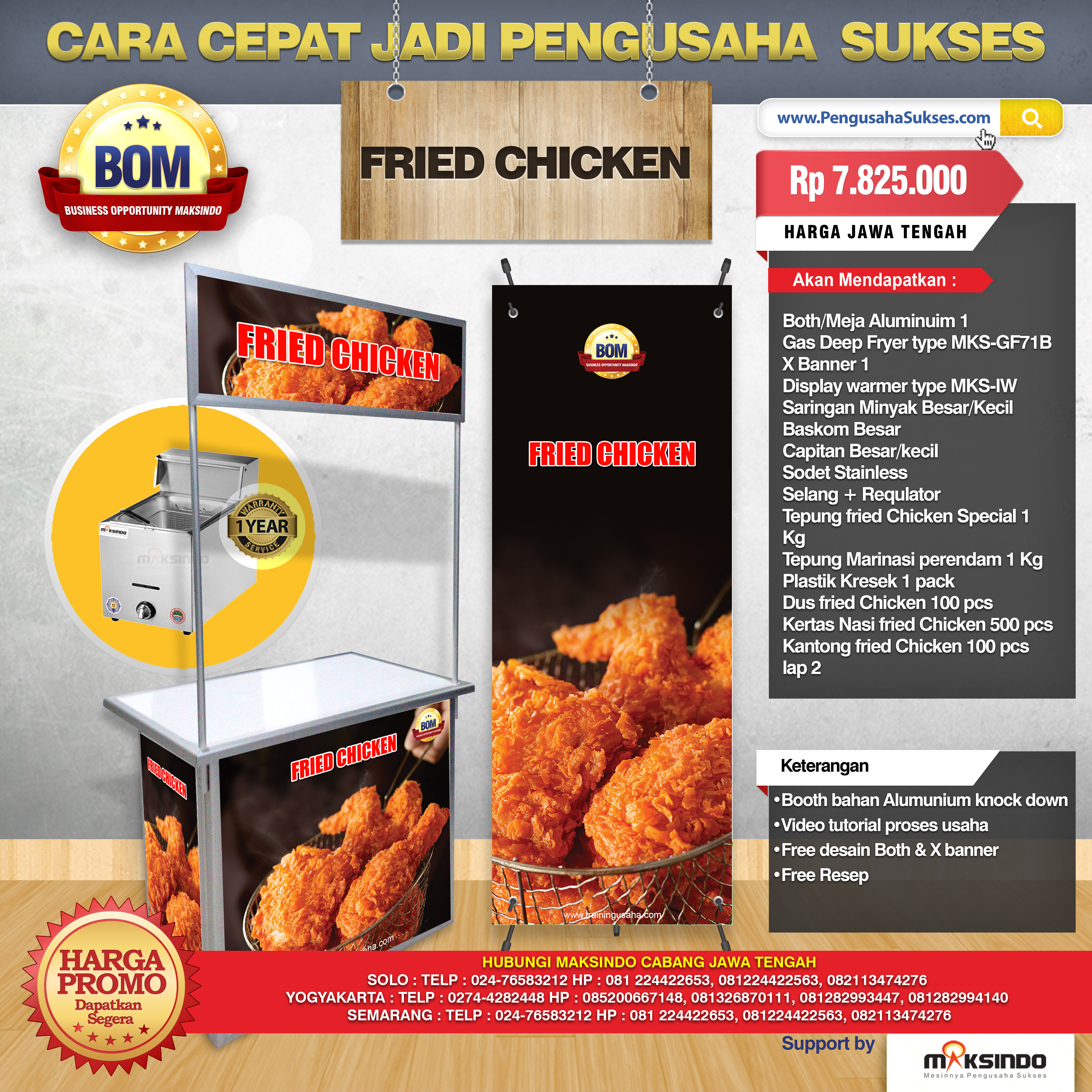 Paket Usaha Fried Chicken Program BOM