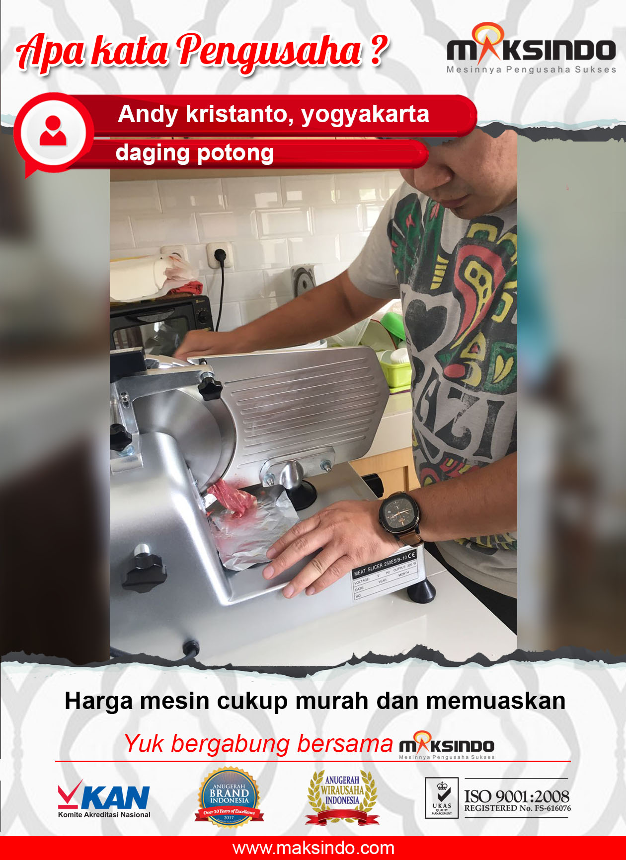 Daging Potong : Mesin Maksindo Harga Murah Dan Memuaskan
