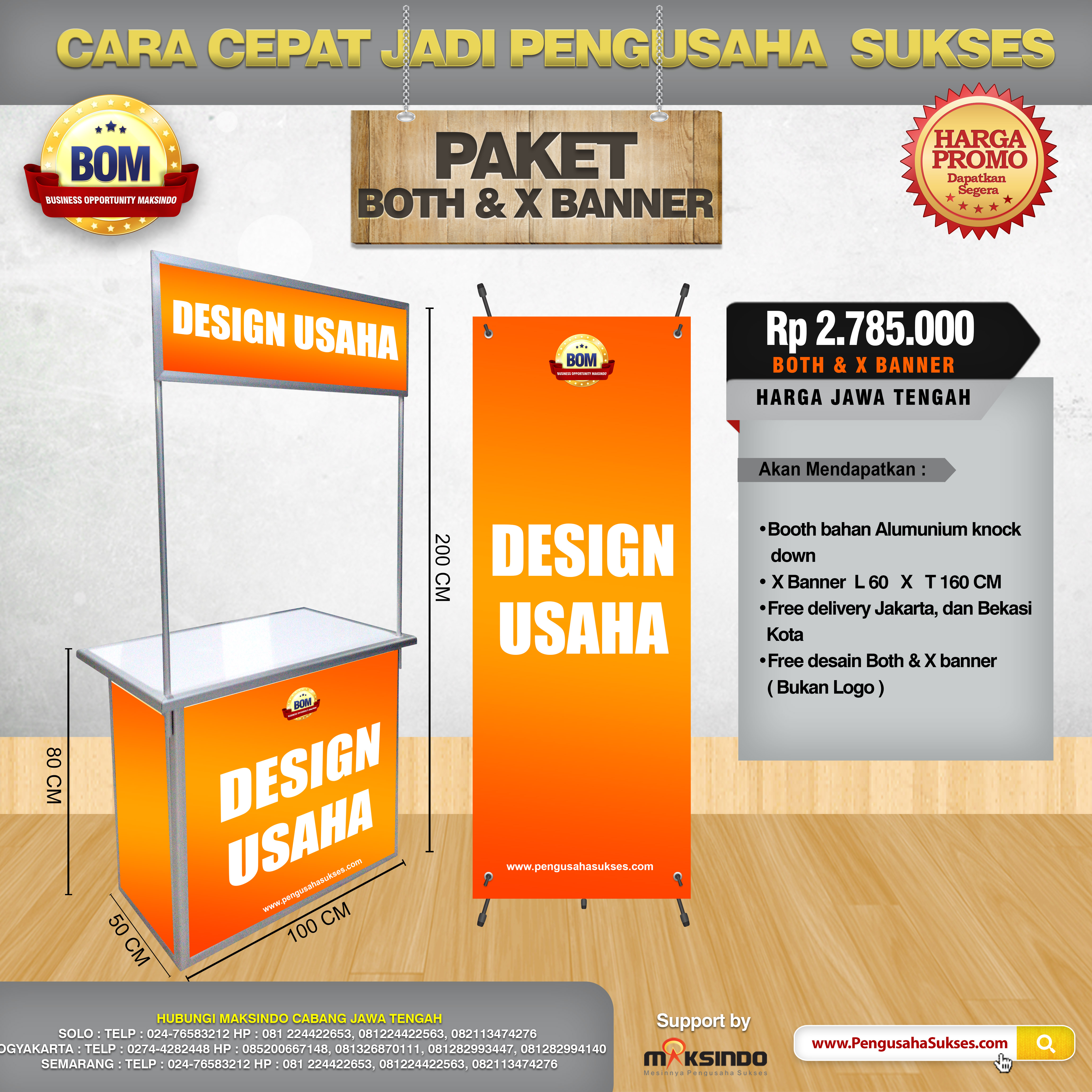 Paket Both Dan X Banner BOM