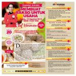 Training Sukses Membuat Bakso Untuk Usaha Sabtu, 10 Agustus 2019